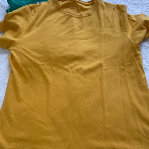 Kim Rogers T Shirts Lot of 3 Size XL Crew neck short sleeve green yellow pink - Picture 5 of 6